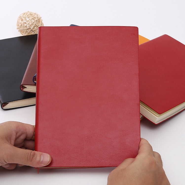 Imitation Leather Business Notebook Retro Notebook, Cover color: Blue, Specification: A5