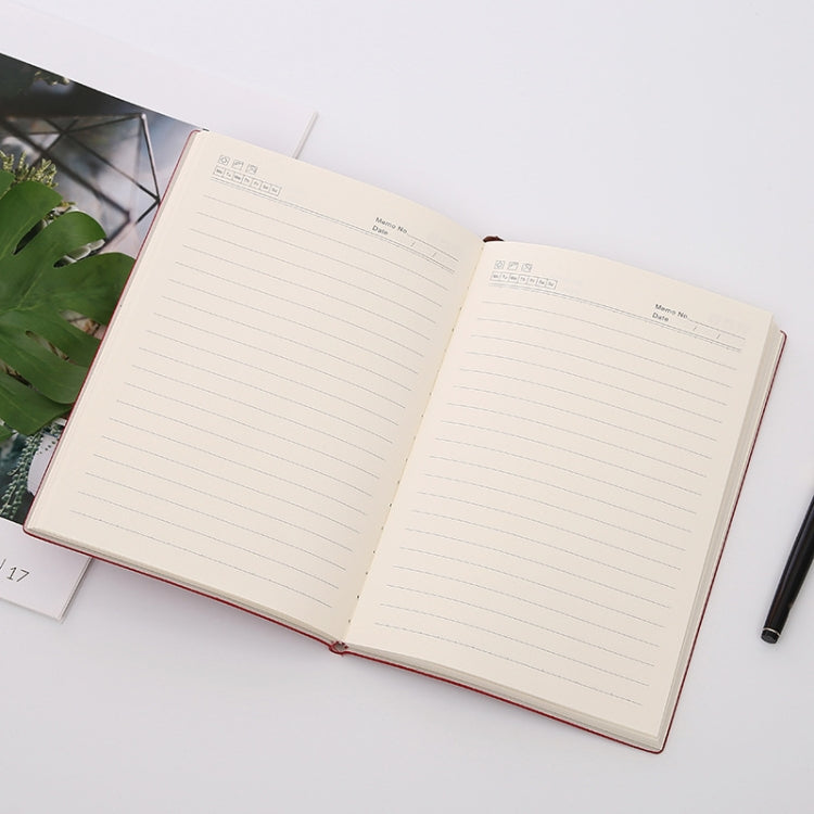 Imitation Leather Business Notebook Retro Notebook, Cover color: Blue, Specification: A5