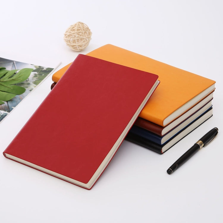 Imitation Leather Business Notebook Retro Notebook, Cover color: Blue, Specification: A5