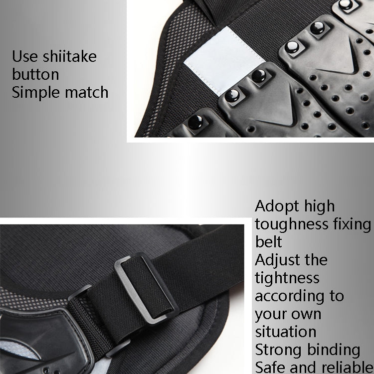 SULAITE Roller Skating Motorcycle Back Protector Spine Protection Sports Protective Gear Racing Vest, Size: L
