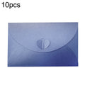 10pcs Love Buckle Pearl Paper Hot Stamping Envelope Invitation Letter(Lake Blue)