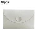 10pcs Love Buckle Pearl Paper Hot Stamping Envelope Invitation Letter(Silver)