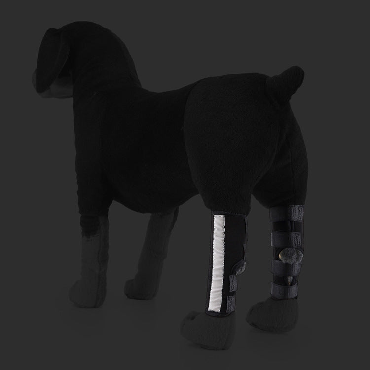 Pet Knee Pads Dog Leg Guards Pet Protective Gear Surgery Injury Sheath, Size: S(HJ12 Reflective Blue)