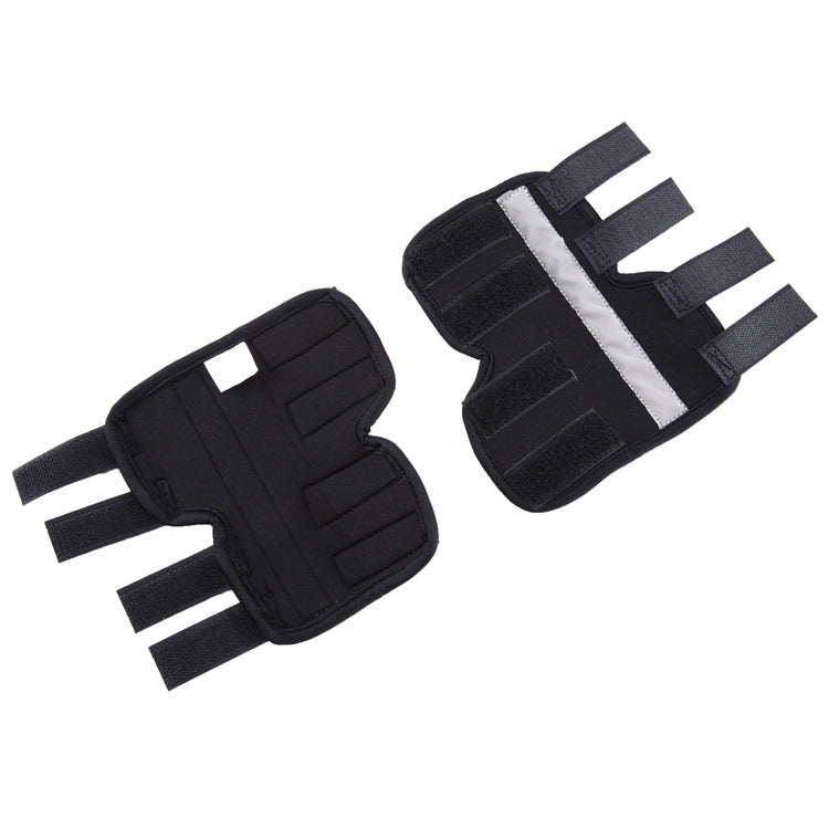 Pet Knee Pads Dog Leg Guards Pet Protective Gear Surgery Injury Sheath, Size: M(HJ10 Reflective Black)