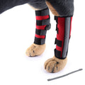 Pet Knee Pads Dog Leg Guards Pet Protective Gear Surgery Injury Sheath, Size: L(HJ29 Reflective With Support Bar Red)
