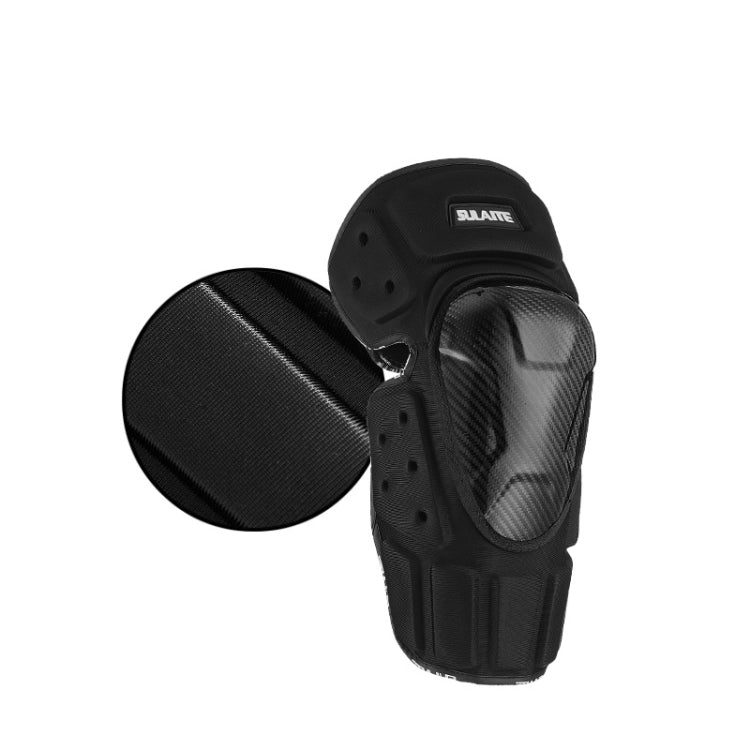 SULAITE Off-Road Motorcycle Windproof Warmth Drop-Proof Breathable Carbon Fiber Protective Gear, Specification: Knee Pads+Elbow Pads