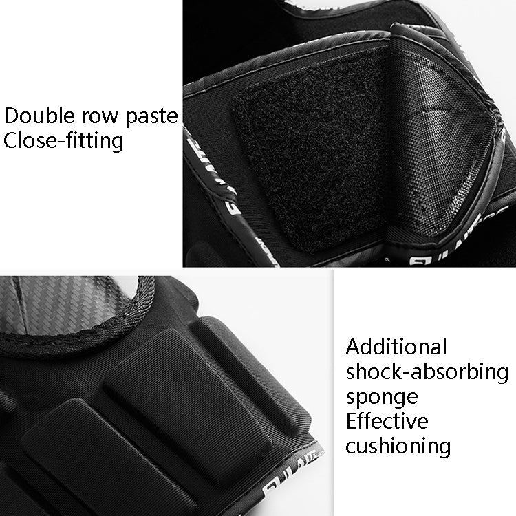 SULAITE Off-Road Motorcycle Windproof Warmth Drop-Proof Breathable Carbon Fiber Protective Gear, Specification: Knee Pads