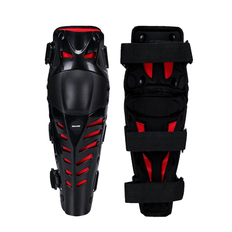 SULAITE Motorcycle Outdoor Riding Anti-Fall Protective Gear Knee Pads(Black Red)