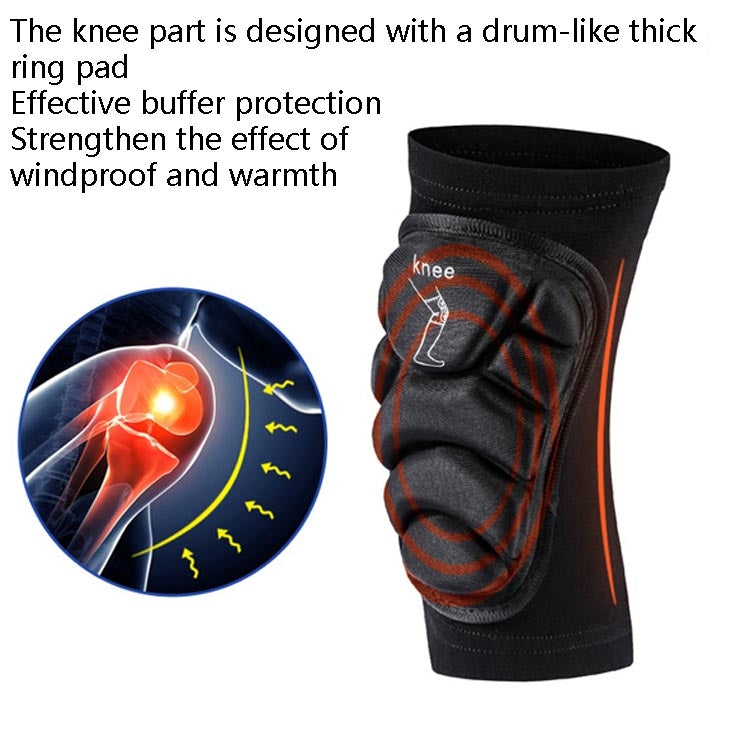 SULAITE GT--314 Cross Country Riding Ski Skating Roller Skating Knee Pads Outdoor Sports Protective Gear, Specification: XL