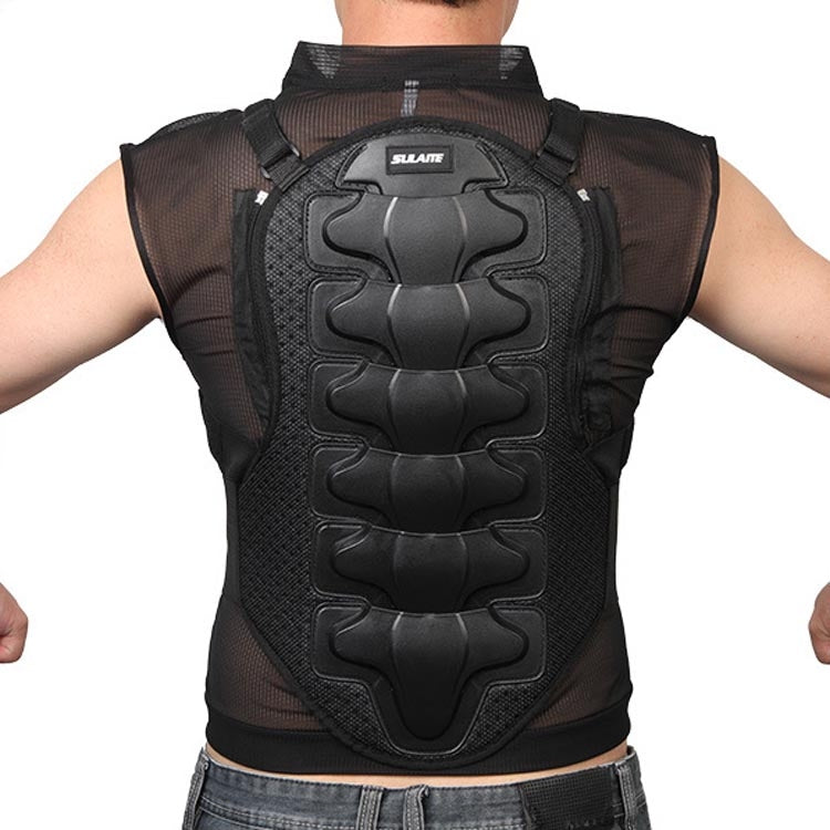 SULAITE GT-032 Motorcycle Racing Sleeveless Riding Protective Clothing, Specification: XL(Black)