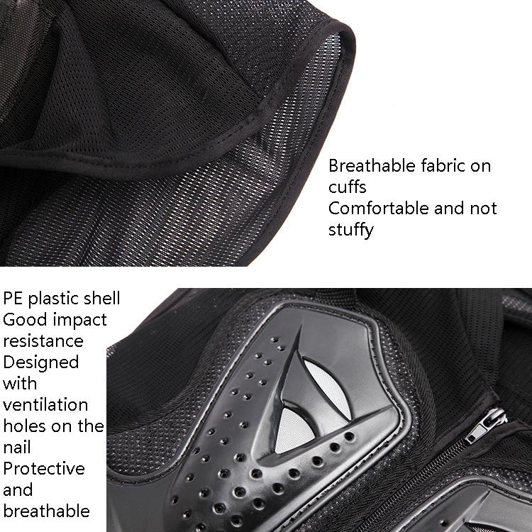 SULAITE GT-032 Motorcycle Racing Sleeveless Riding Protective Clothing, Specification: XXXL(Black)