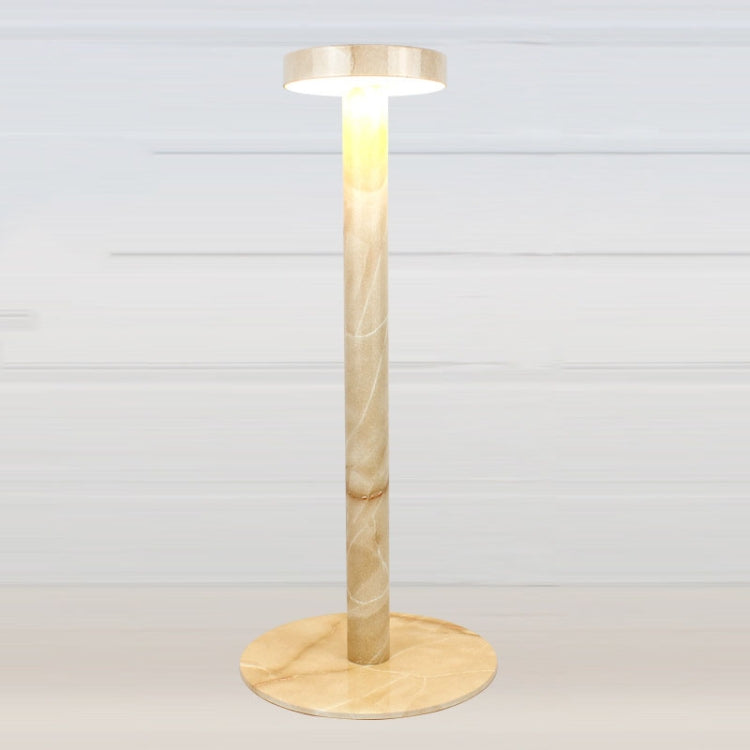 BC965 Student Eye Protection USB Waterproof LED Table Lamp Bedside Bar Table Lamp, Colour: Yellow Marble Pattern