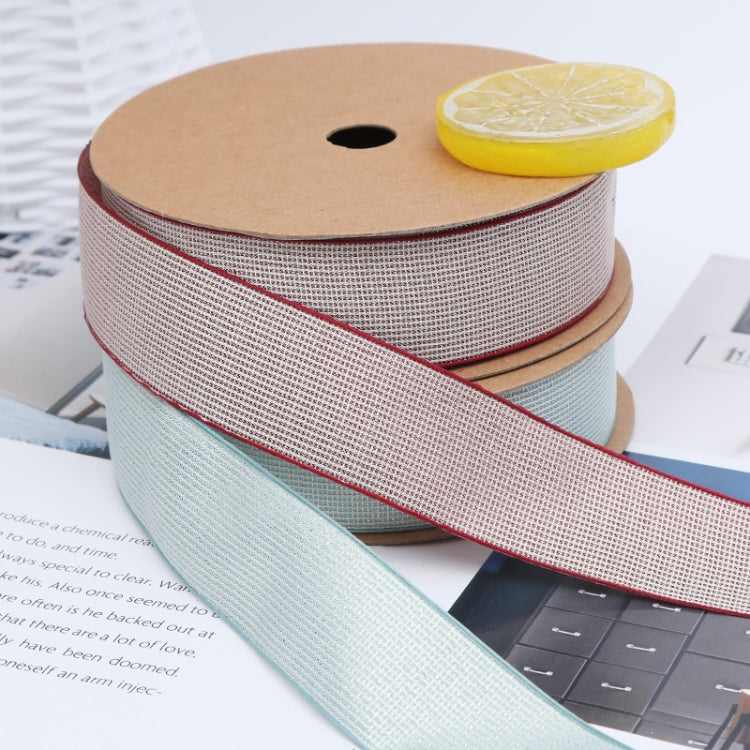 Starry Sky Cotton Ribbon Flower Wrapping Ribbon Baking Cake Bowknot Bandage Florist(Gray)