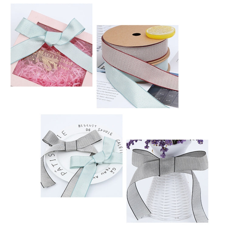 Starry Sky Cotton Ribbon Flower Wrapping Ribbon Baking Cake Bowknot Bandage Florist(Gray)