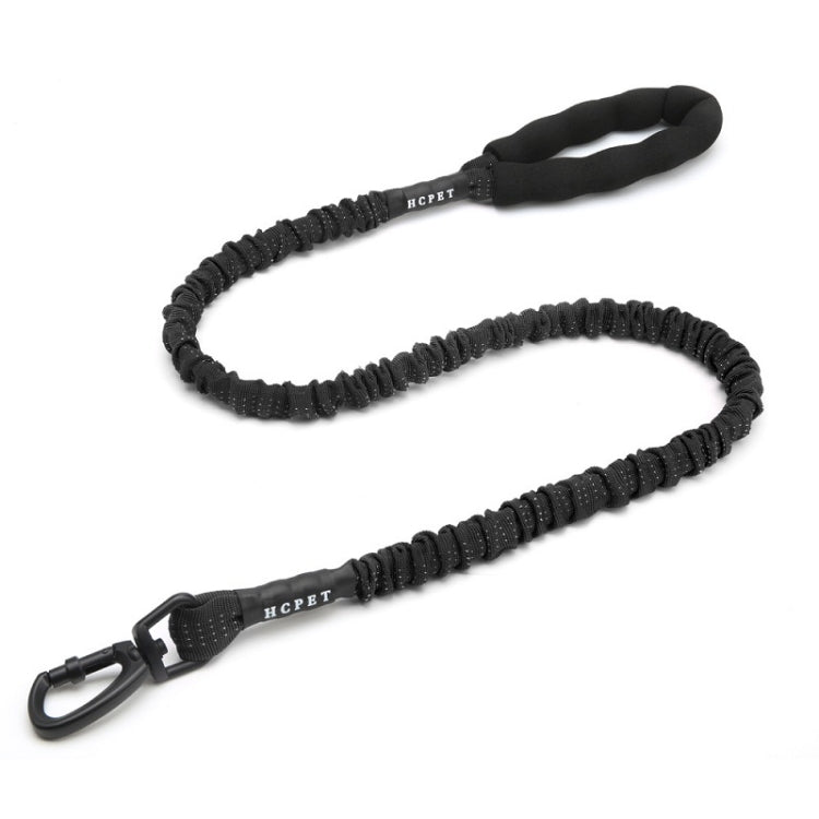 HCPET Dog Traction Rope Pet High-Elastic Explosion-Proof Elastic Rope, Length: 75cm(Black)