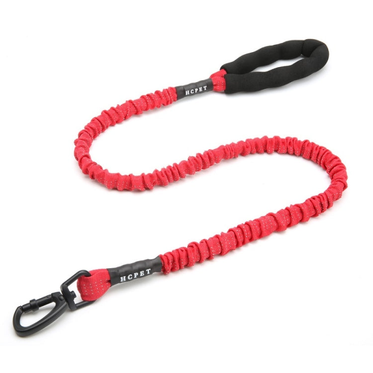 HCPET Dog Traction Rope Pet High-Elastic Explosion-Proof Elastic Rope, Length: 75cm(Red)