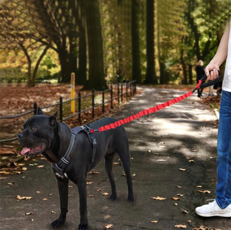 HCPET Dog Traction Rope Pet High-Elastic Explosion-Proof Elastic Rope, Length: 75cm(Red)
