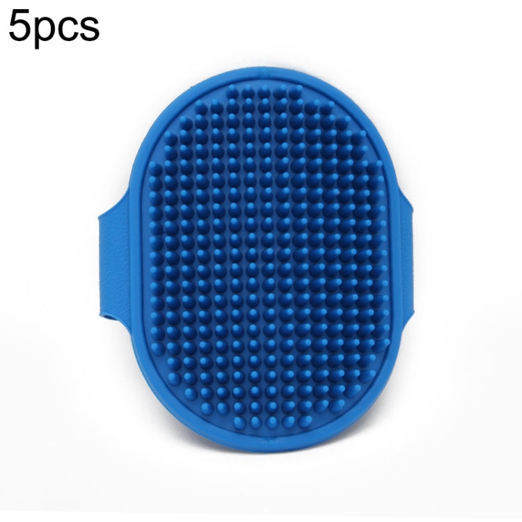 5pcs Pet Bathing Massage Brush For Dogs Cleaning And Beauty Tools(Blue)