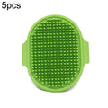 5pcs Pet Bathing Massage Brush For Dogs Cleaning And Beauty Tools(Green)