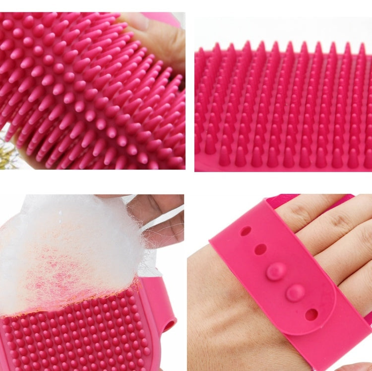 5pcs Pet Bathing Massage Brush For Dogs Cleaning And Beauty Tools(Yellow)