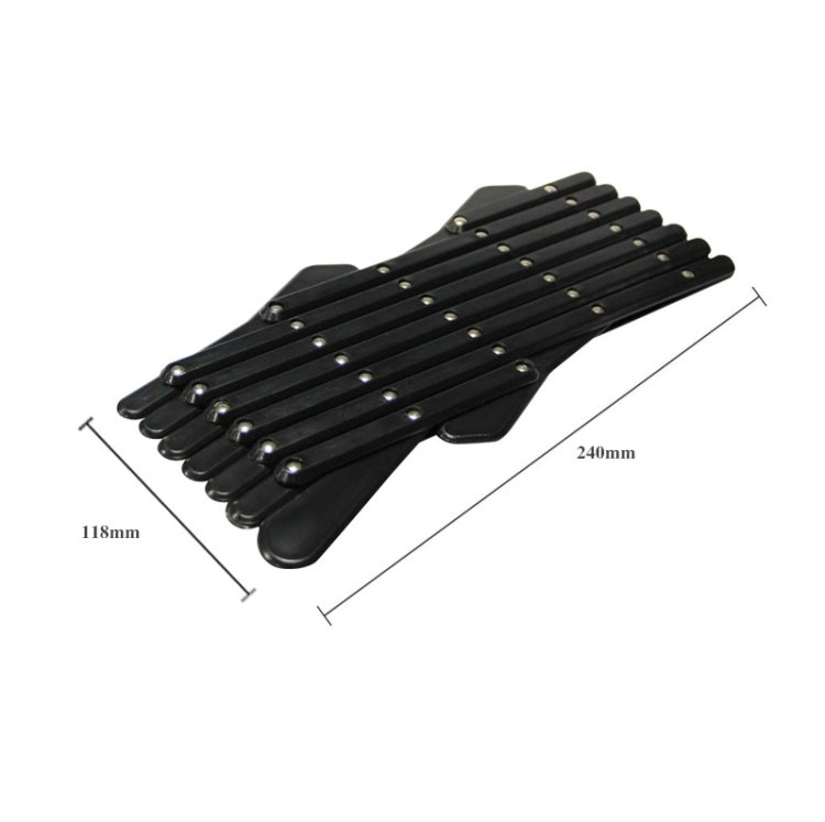 Pet Car Window Protective Fence Car Retractable Protective Fence, Specification: 24x11.8x1.2cm(Black)