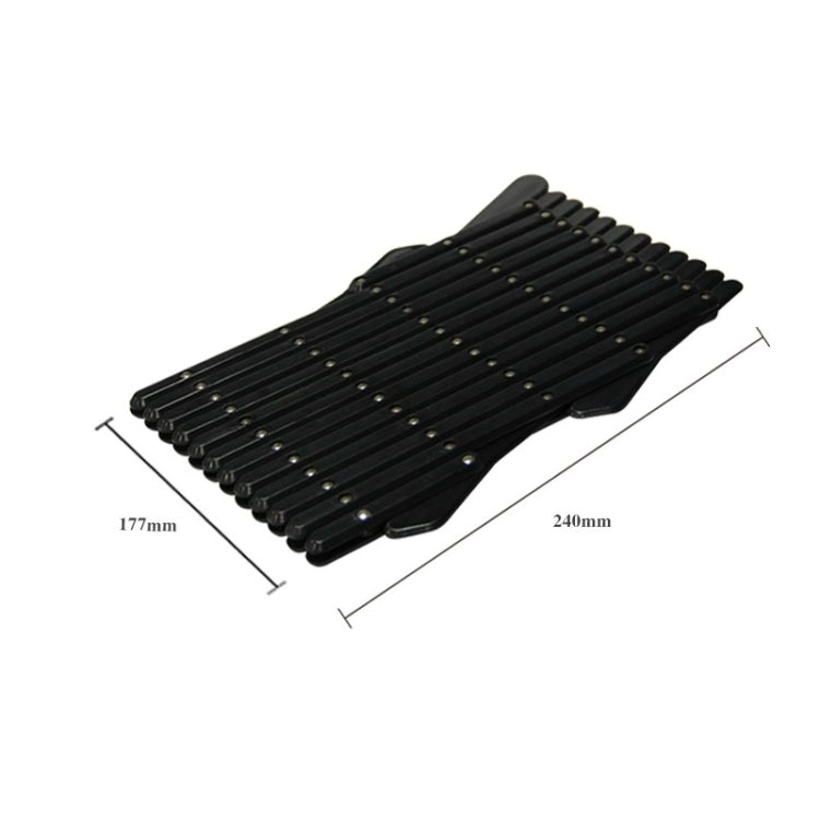 Pet Car Window Protective Fence Car Retractable Protective Fence, Specification: 24x17.7x1.2cm(Black)