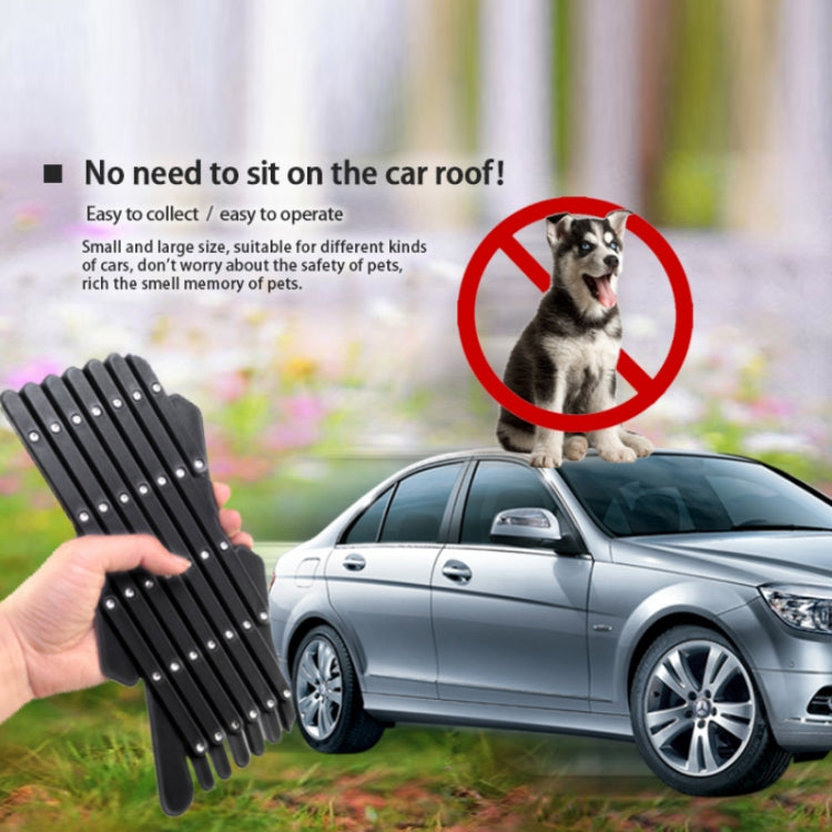 Pet Car Window Protective Fence Car Retractable Protective Fence, Specification: 24x17.7x1.2cm(Black)