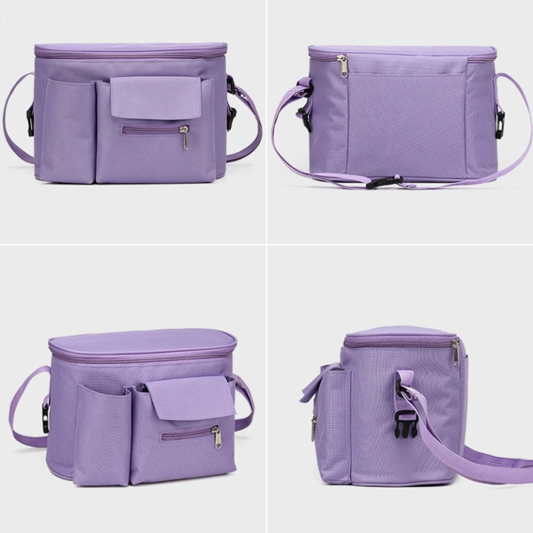 Multifunctional Stroller Hanging Bag Stroller Baby Bottle Water Bottle Bag Storage bag(Light Grey)