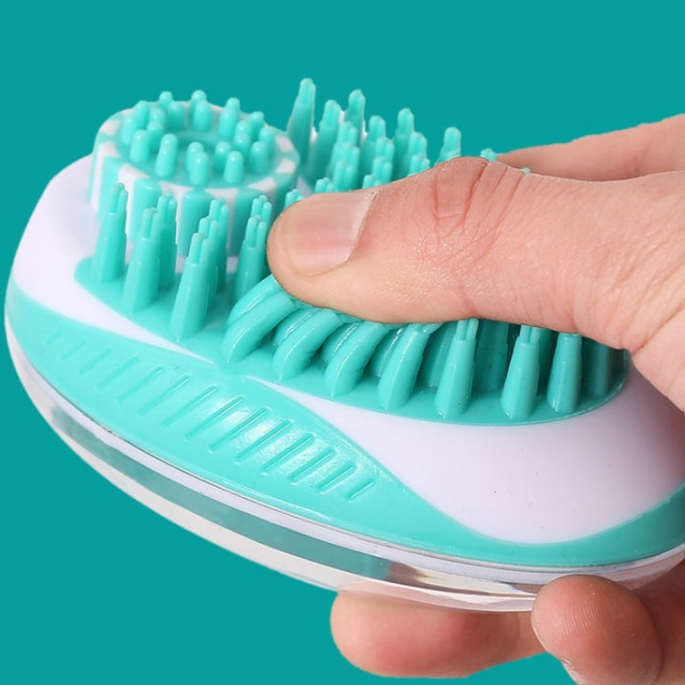 Pet Bath Brush Dog Massage Cleaning And Beauty Products(Green)