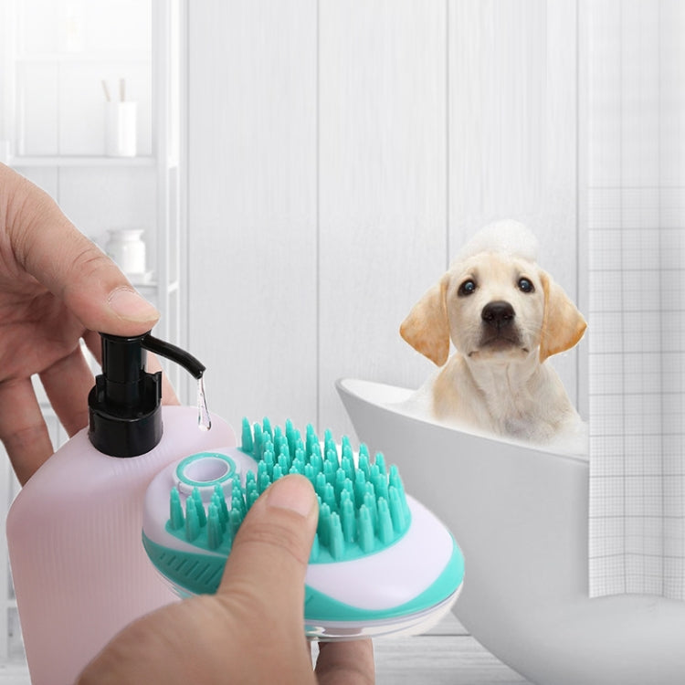 Pet Bath Brush Dog Massage Cleaning And Beauty Products(Green)