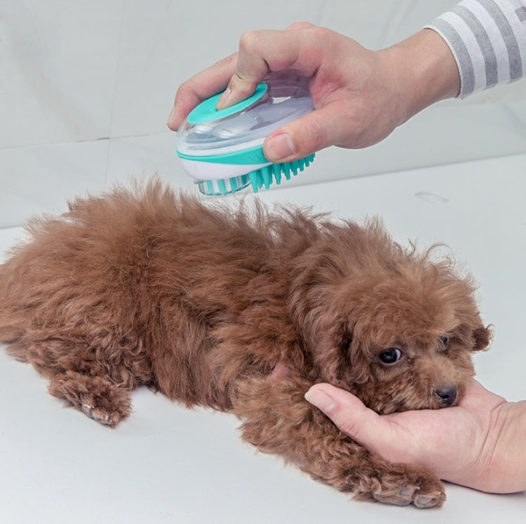 Pet Bath Brush Dog Massage Cleaning And Beauty Products(Green)