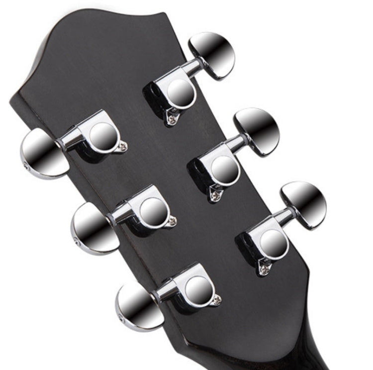 Folk Acoustic Guitar Beginner Training And Teaching Stringed Instruments, Colour: 41 Inch (Black)