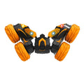 Double-Sided 360-Degree Lighting Stunt Car Climbing And Rolling Remote Control Off-Road Vehicle(Black Orange)