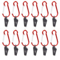 20 PCS Camping Tent Windproof Fixing Clip Outdoor Barbecue Canopy Tarp Fixed Pull Point Clip