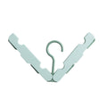 Travel Foldable Portable Clothes Hanger Household Anti-Skid And Windproof Clothes Hanger(Light Green)