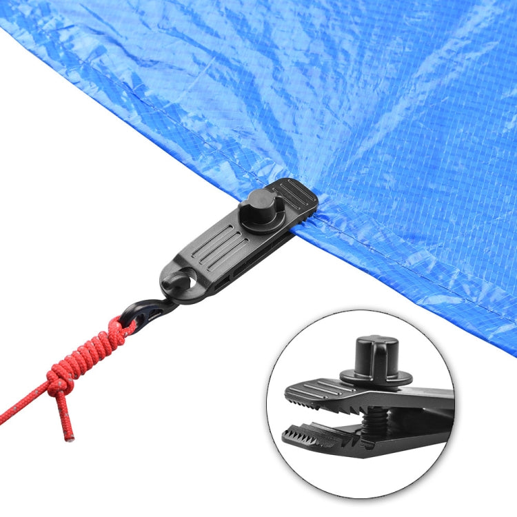 10pcs /Set Outdoor Camping Canopy Windproof Clip Tent Additional Pull Point Plastic Clip Rainproof Tarp Fixing Clip, Color: B Clip + Bouncy Ball