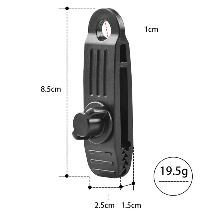 10pcs /Set Outdoor Camping Canopy Windproof Clip Tent Additional Pull Point Plastic Clip Rainproof Tarp Fixing Clip, Color: B Clip + Bouncy Ball