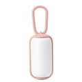 Pet Garbage Box Dog Toilet Picker Dispenser Portable Garbage Bag Cleaning Supplies With 15 Trash Bags(Pink+White)