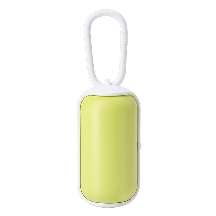 Pet Garbage Box Dog Toilet Picker Dispenser Portable Garbage Bag Cleaning Supplies With 15 Trash Bags(Fruit Green+White)