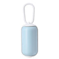 Pet Garbage Box Dog Toilet Picker Dispenser Portable Garbage Bag Cleaning Supplies With 15 Trash Bags(Blue+White)