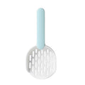 Cat Litter Shovel Filter Cat Shovel(White+Blue)