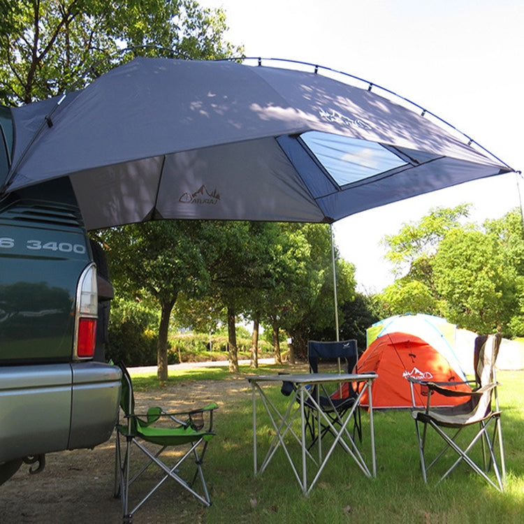 LADUTA Outdoor Self-Driving Tour Barbecue Camping Car Side Tent Car Tail Extension Tent Supplies(Grey Blue)