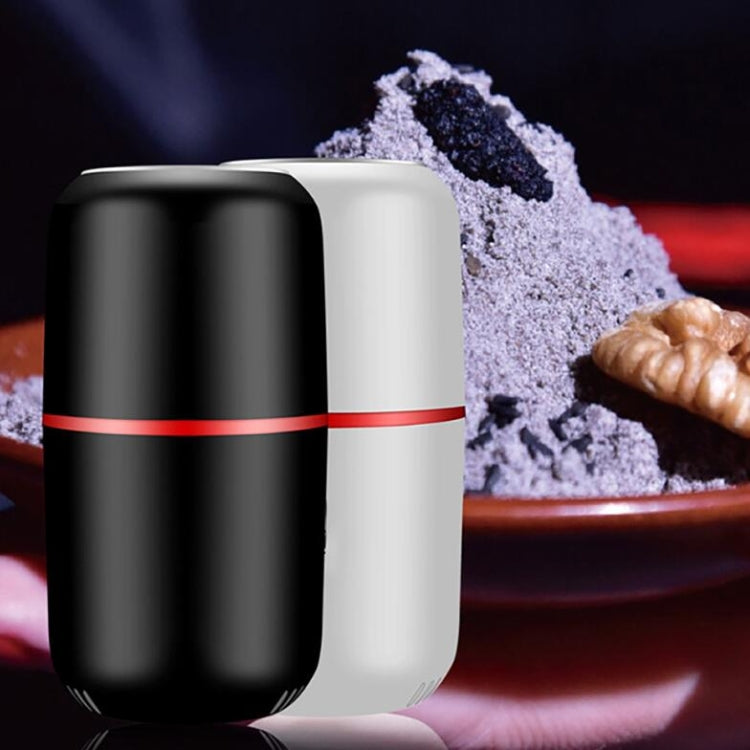 Electric Small Grinder Household Seasoning Miscellaneous Grains Chinese Medicine Coffee Grinder 220V UK Plug (Black)