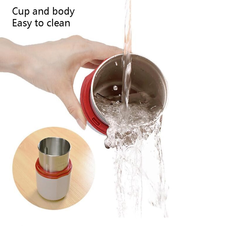 Electric Small Grinder Household Seasoning Miscellaneous Grains Chinese Medicine Coffee Grinder 220V UK Plug (Black)
