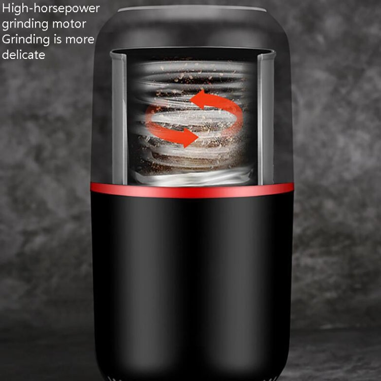 Electric Small Grinder Household Seasoning Miscellaneous Grains Chinese Medicine Coffee Grinder 220V UK Plug (Black)
