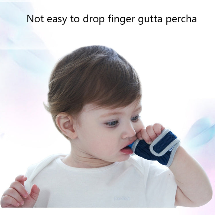 ZT001 Baby Silicone Molar Finger Cots Children Anti-Bite Hand Breathable Thumb Cots Teether Maternal And Baby Products(Red)