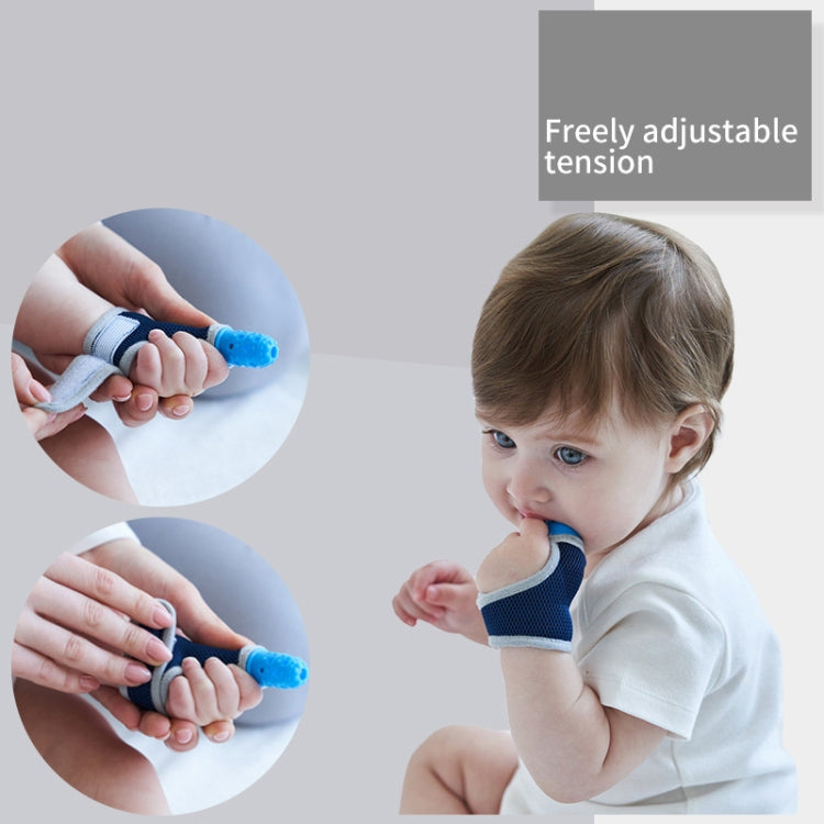 ZT001 Baby Silicone Molar Finger Cots Children Anti-Bite Hand Breathable Thumb Cots Teether Maternal And Baby Products(Red)