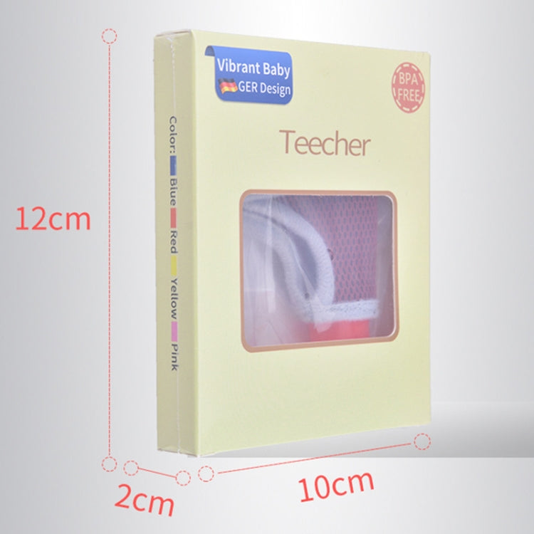 ZT001 Baby Silicone Molar Finger Cots Children Anti-Bite Hand Breathable Thumb Cots Teether Maternal And Baby Products(Red)