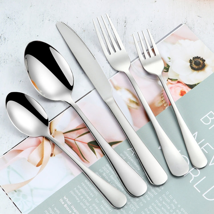20 in 1 Stainless Steel Cutlery Steak Cutlery Set, Specification: Rose Gold