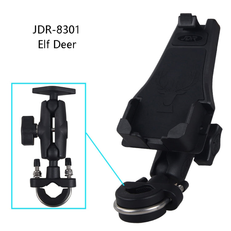 Motorcycle Multi-Function Mobile Phone Holder Adjustable Universal Locomotive Riding Anti-Shake Fixed Equipment(Elf Deer U Type)